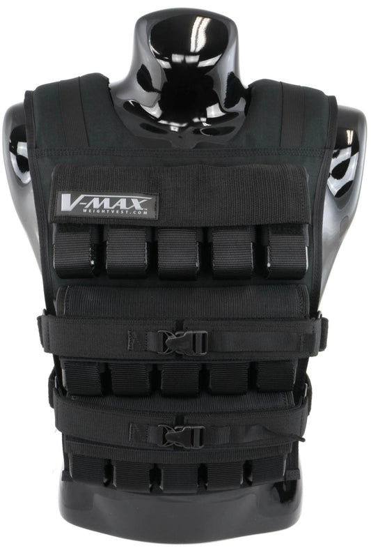50 lb. v-max weight vest on a mannequin