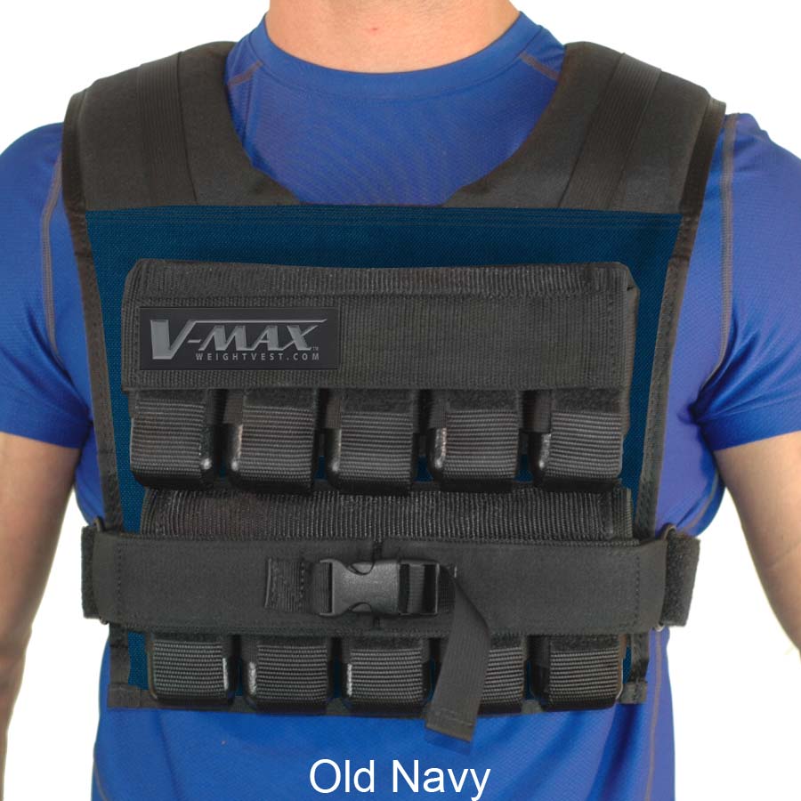 V-Max 50 lb adjustable weight vest in old navy –  made in USA weighted vest for strength training, CrossFit, firefighter CPAT, and tactical fitness.