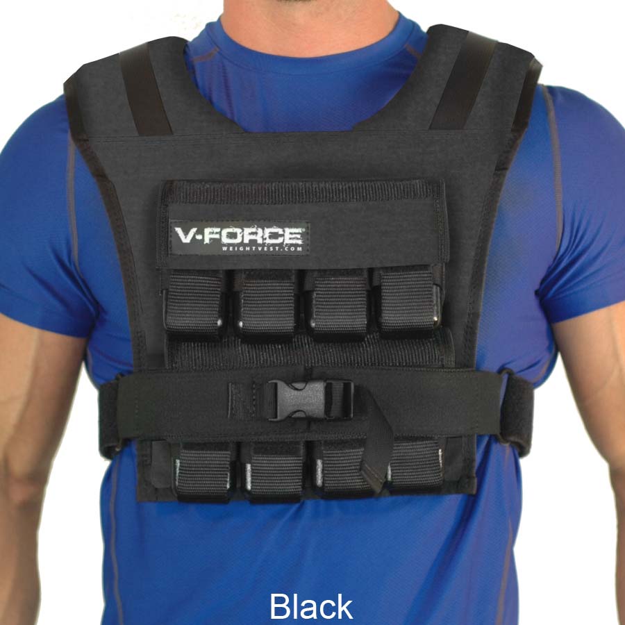 V-Force 80 lb. Black Multicam Camo Weight Vest with Adjustable Straps – Heavy-Duty Tactical Fitness Gear from WeightVest.com