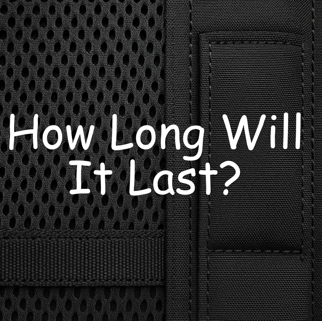 Close-up of breathable mesh fabric beside heavy double-layer nylon with padding, showing durability contrast in weight vests.