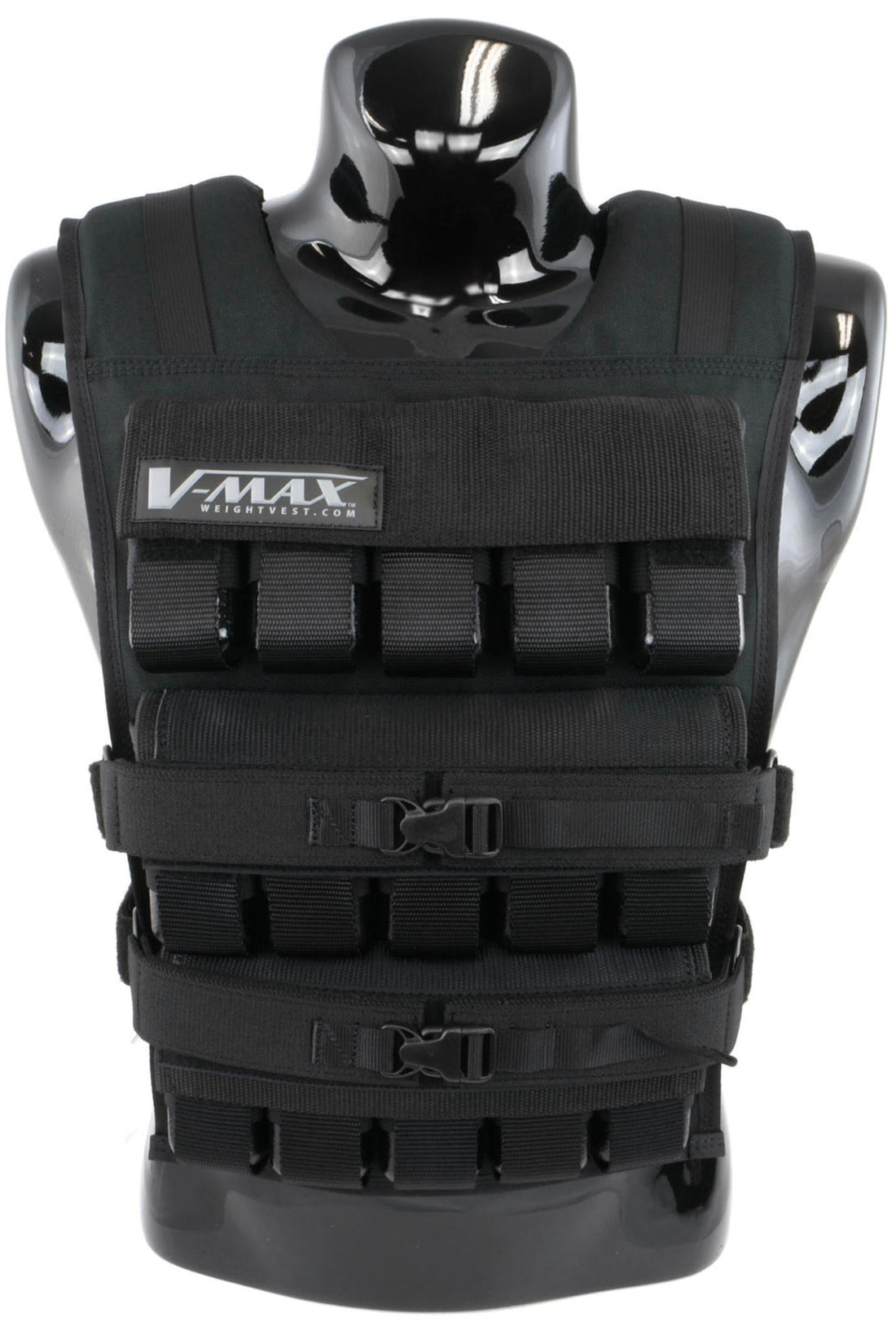 50 lb. v-max weight vest on a mannequin