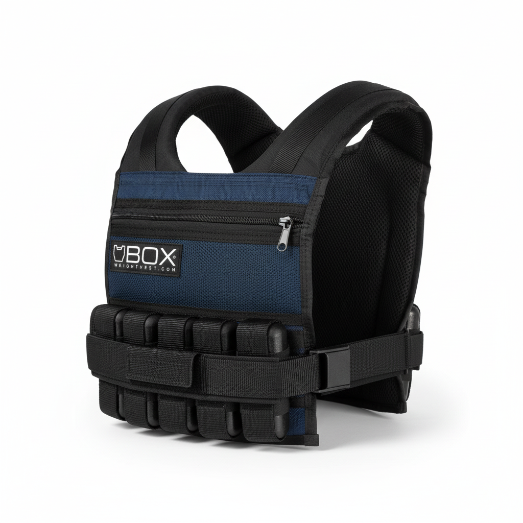 Improved 25 lb BOX Special weighted vest with black weights