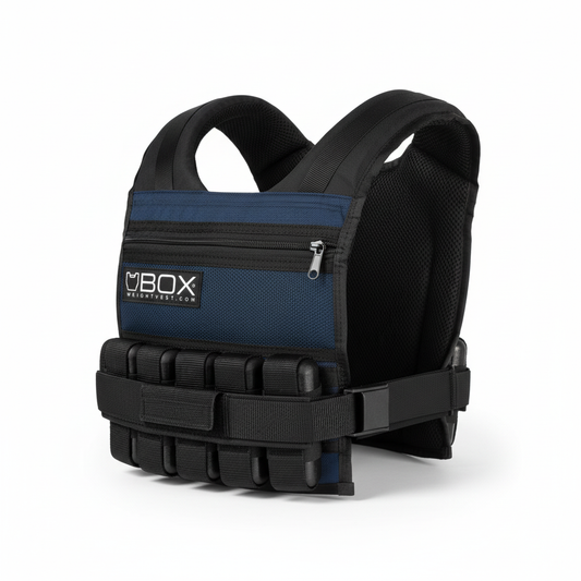 Improved 25 lb BOX Special weighted vest with black weights